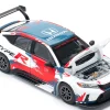 Honda Civic Type R TCR "Presentation" White with Graphics 1/64 Diecast Model Car by Pop Race