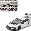 Honda NSX GT3 EVO22 Silver Metallic "Brazilian Event Exclusive" 1/64 Diecast Model Car by Pop Race