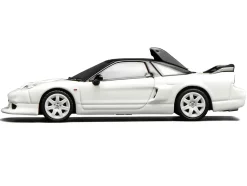Honda NSX-R GT RHD (Right Hand Drive) Championship White with Black Top "Intern 64" Series 1/64 Diecast Model Car by MotorHelix
