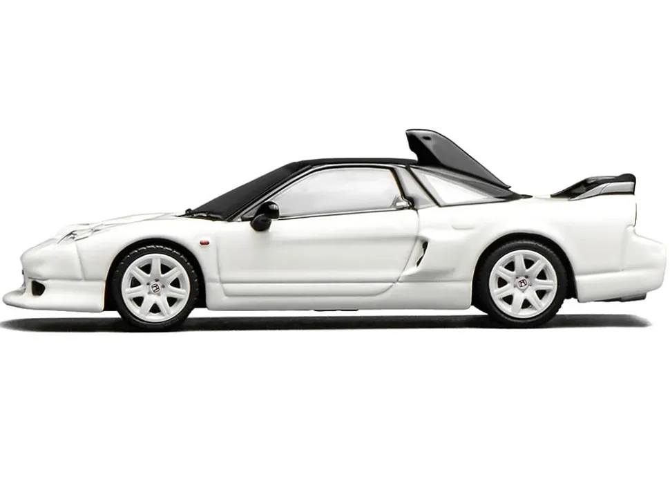 Honda NSX-R GT RHD (Right Hand Drive) Championship White with Black Top "Intern 64" Series 1/64 Diecast Model Car by MotorHelix