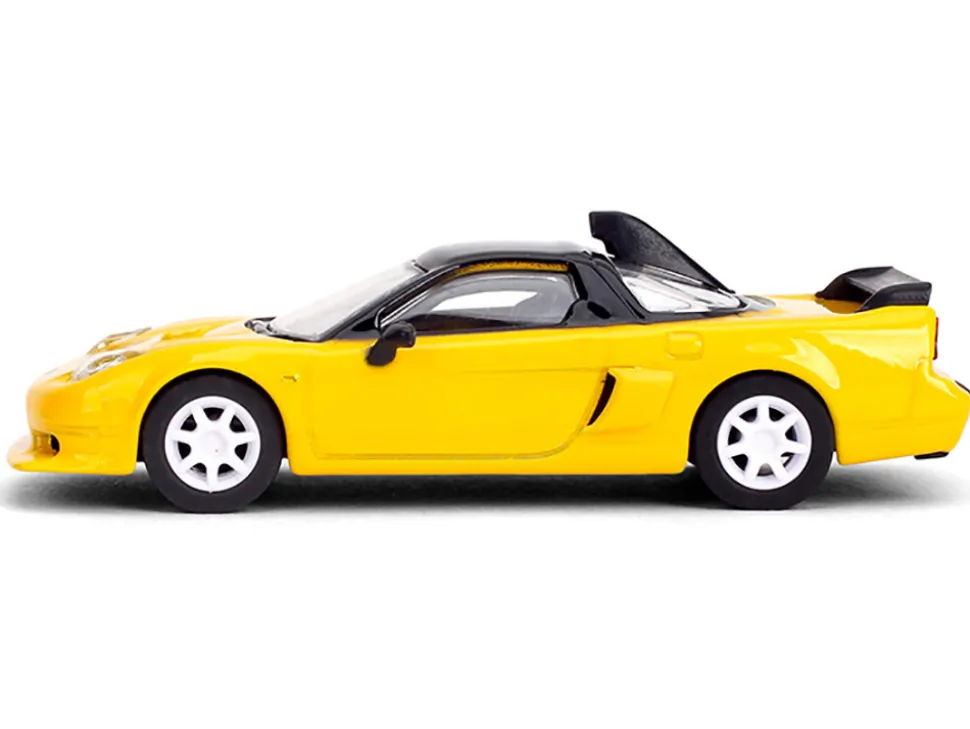 1995 Honda NSX-R GT RHD (Right Hand Drive) Yellow with Black Top "Collection" Series 1/64 Diecast Model Car by Majorette