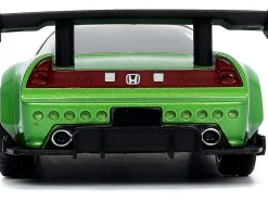 2002 Honda NSX Type-R Japan Spec RHD Right Hand Drive Green Ranger Diecast Figurine Power Rangers Hollywood Rides Series 1/32 Diecast Model Car Jada 32871
