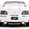 2001 Honda S2000 Convertible White with Graphics "Fast & Furious Remix - 25th Anniversary" Series 1/32 Diecast Model Car by Jada