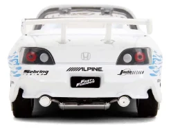 2001 Honda S2000 Convertible White with Graphics "Fast & Furious Remix - 25th Anniversary" Series 1/32 Diecast Model Car by Jada