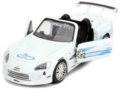 2001 Honda S2000 Convertible White with Graphics "Fast & Furious Remix - 25th Anniversary" Series 1/32 Diecast Model Car by Jada