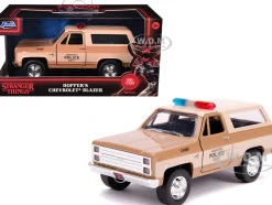 Hopper's Chevrolet Blazer Hawkins Police Dept Stranger Things 2016 TV Series Hollywood Rides 1/32 Diecast Model Car Jada 31114