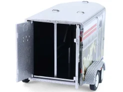 Horse Trailer Silver with Custom Horse Wrap "Down on the Farm" Series 11 1/64 Diecast Model by Greenlight