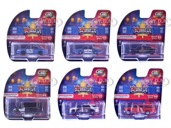 Hot Pursuit - Canada Special Edition Set of 6 Police Cars 1/64 Diecast Model Cars by Greenlight