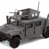 HUMVEE 4-CT Military Vehicle Matt Gray with Alternative Tops 1/64 Diecast Model Car by BM Creations