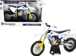 Husqvarna FC450 White Blue 1/12 Diecast Motorcycle Model New Ray 58153