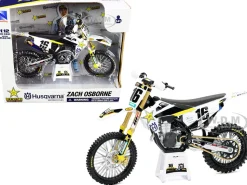 Husqvarna FC450 #16 Zach Osborne Rockstar Energy Drink 1/12 Diecast Motorcycle Model New Ray 58243