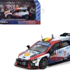 Hyundai i20 N Rally1 Hybrid #11 Thierry Neuville - Martijn Wydaeghe Winner "Rallye Monte-Carlo" (2024) "Hobby64" Series 1/64 Diecast Model by Tarmac Works