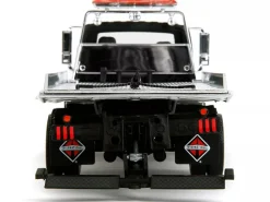 International DuraStar 4400 Flatbed Tow Truck Matt Black 1/24 Diecast Model Car by Jada