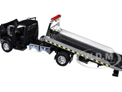 International DuraStar 4400 Flatbed Tow Truck Matt Black 1/24 Diecast Model Car by Jada