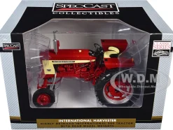 International Harvester 504 Tractor with Rear Wheel Weights Red 