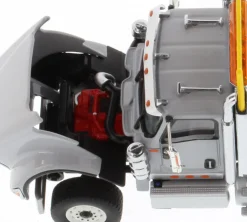 International HX620 Day Cab Tridem Tractor Light Grey 1/50 Diecast Model Diecast Masters 71011