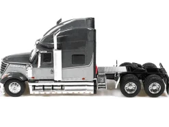 2010 International Lonestar Truck Tractor Gray and Light Gray Two-Tone 1/64 Diecast Model by IXO Models