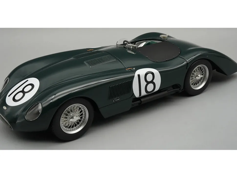 Jaguar C-Type Longtail #18 Tony Rolt - Duncan Hamilton "24 Hours of Le Mans" (1952) "Mythos Series" with Display Case Limited Edition to 55 pieces Worldwide 1/18 Model Car by Tecnomodel