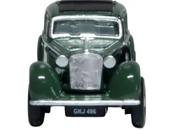 Jaguar SS RHD (Right Hand Drive) Suede Green with Black Top 1/148 (N) Scale Diecast Model Car by Oxford Diecast