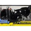 JDM Flatbed Truck Matt Black and 1986 Audi Sport Quattro S1 E2 Matt Black "Muscle Transports" Series 1/64 Diecast Models by Muscle Machines