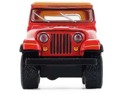 1980 Jeep CJ-7 Laredo Red with Tan Top "All Terrain" Series 17 1/64 Diecast Model Car by Greenlight