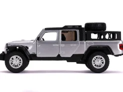 2020 Jeep Gladiator Pickup Truck Silver Black Top Fast & Furious Movie 1/32 Diecast Model Car Jada 32031