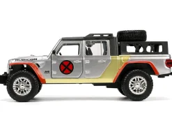 2020 Jeep Gladiator Pickup Truck Silver Colossus Diecast Figurine X-Men Marvel Hollywood Rides Series 1/32 Diecast Model Car Jada 33363