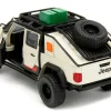 Jeep Gladiator Pickup Truck with Equipment Shell Beige with Graphics Biosyn Genetics Jurassic World Dominion 2022 Movie Hollywood Rides Series 1/32 Diecast Model Car Jada 34465