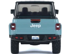2021 Jeep Gladiator Rubicon (Closed Top) Pickup Truck Blue with Black Top 1/27 Diecast Model Car by Motormax