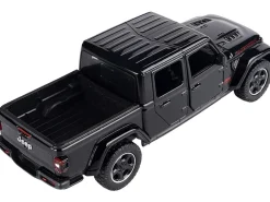 2021 Jeep Gladiator Rubicon Closed Top Pickup Truck Black 1/24 1/27 Diecast Model Car Motormax 79368