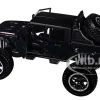 2021 Jeep Gladiator Rubicon Off-Road Pickup Truck Black with Matt Black Top "Off Road" Series 1/27 Diecast Model Car by Motormax