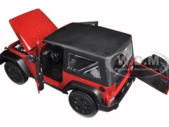 2014 Jeep Wrangler Willys Red 1/18 Diecast Model Car Maisto 31676