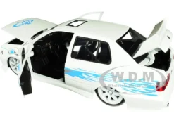 Jesse's Volkswagen Jetta White Fast Furious Movie 1/24 Diecast Model Car Jada 99591
