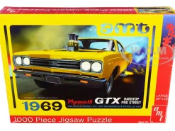 Jigsaw Puzzle 1969 Plymouth GTX Hardtop Pro Street MODEL BOX PUZZLE 1000 piece AMT AWAC009-GTX