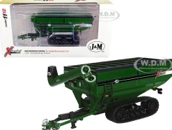J&M 1112 X-Tended Reach Grain Cart Tracks Green 1/64 Diecast Model SpecCast JMM021