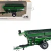 J&M 1112 X-Tended Reach Grain Cart with Wheels Green 1/64 Diecast Model by SpecCast