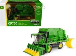 John Deere CP770 Cotton Picker Green with Cotton Bale "Prestige Collection" Series 1/64 Diecast Model by ERTL TOMY