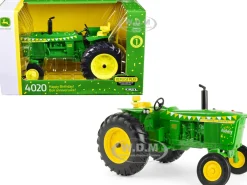 John Deere 4020 Diesel Tractor Green Happy Birthday! Edition Replica Play Series 1/16 Diecast Model ERTL TOMY 45815