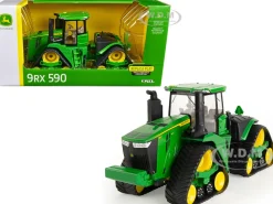 John Deere 9RX 590 Tractor Tracks Green Replica Play Series 1/32 Diecast Model ERTL TOMY 45774