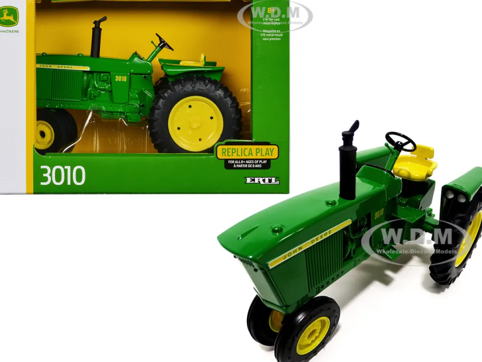 John Deere 3010 Tractor Green Replica Play Series 1/16 Diecast Model ERTL TOMY 45817