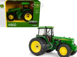 John Deere 4960 Tractor with Dual Wheels Green with Yellow Stripes "Prestige Collection" Series 1/32 Diecast Model by ERTL TOMY
