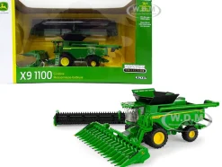 John Deere X9 1100 Combine with 12-Row Corn Head and Draper Grain Head 1/64 Diecast Model ERTL TOMY 45735
