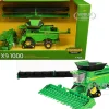 John Deere X9 1000 Tracked Combine with 16-Row Corn Head and Draper Grain Head Green "Replica Play" Series 1/64 Diecast Model by ERTL TOMY