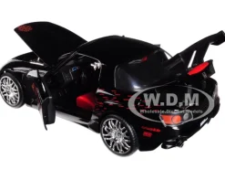 Johnny's 2001 Honda S2000 Black Fast & Furious Movie 1/24 Diecast Model Car Jada 99541