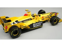 Jordan 198 #9 Damon Hill "Benson & Hedges Jordan-Honda" Formula One F1 "San Marino-Imola GP" (1998) with Driver Figure and Display Case "Mythos Series" Limited Edition to 45 pieces Worldwide 1/18 Model Car by Tecnomodel