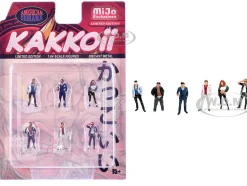 Kakkoii 6 piece Diecast Figures Set 1/64 Scale Models by American Diorama