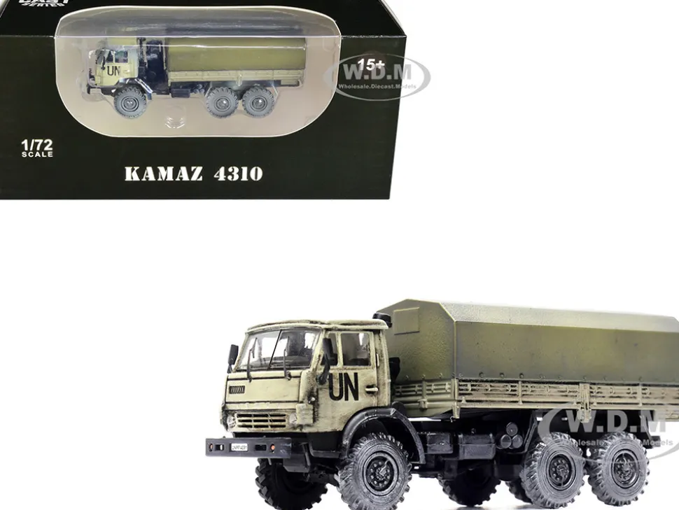 Kamaz 4310 Transport Truck Beige Weathered United Nations 1/72 Diecast Model Legion LEG-12061LB