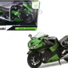 2011 Kawasaki ZX-14 Ninja Green Motorcycle Model 1/12 New Ray 57433B