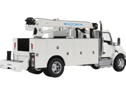 Kenworth T380 Auto-Crane Titan 85-Body HC14-Crane Work Truck with Miller EnPak White 