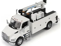 Kenworth T380 Auto-Crane Titan 85-Body HC14-Crane Work Truck with Miller EnPak White 